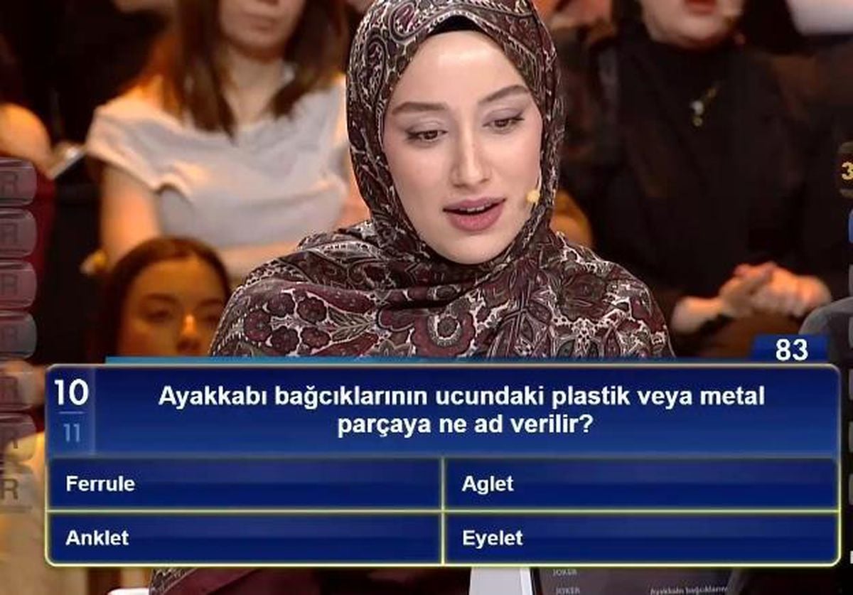 Ayakkabı bağcıklarının ucundaki plastik veya metal parçaya ne ad verilir?