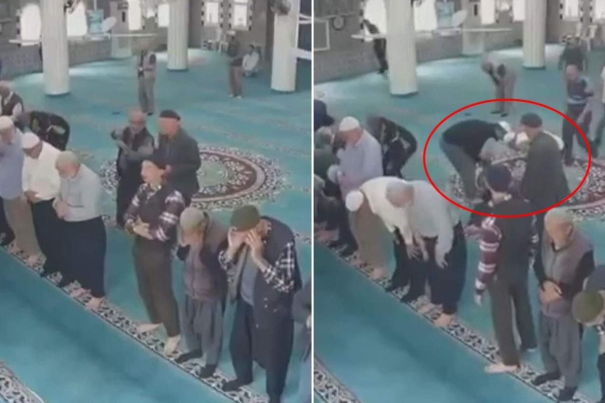 Camide kalp krizi geçirip yere yığıldı, imam kalp masajıyla hayata döndürdü