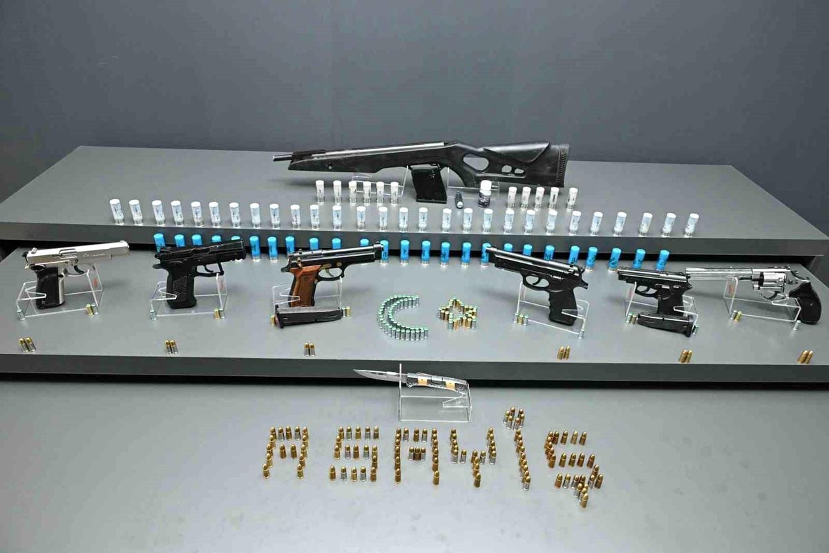 Kırşehir'de şok uygulamada silah ele geçirildi