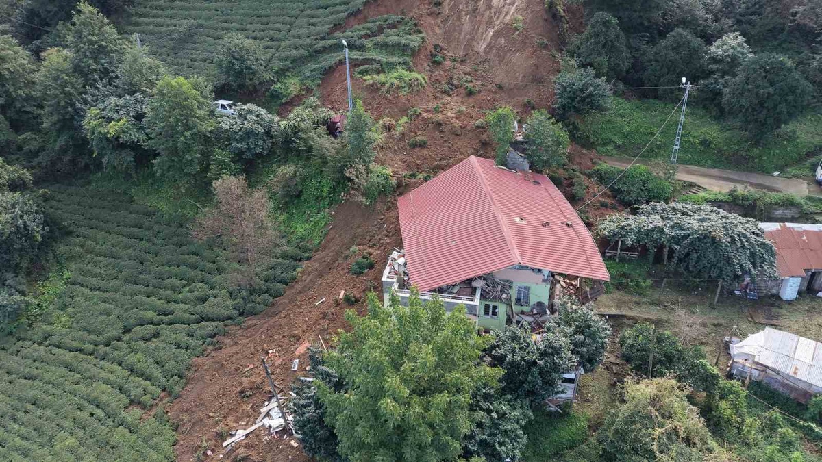 Rize'de heyelan ve su baskını hasarı 1 milyar 42 milyon lira olarak açıklandı