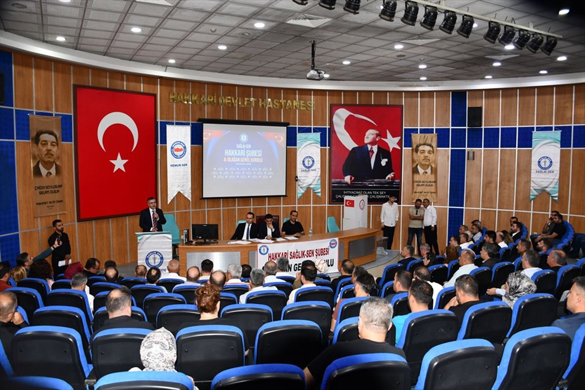 Sağlık-Sen Hakkari'de 4. Olağan Genel Kurul: Nazif Arslan Yeniden Başkan