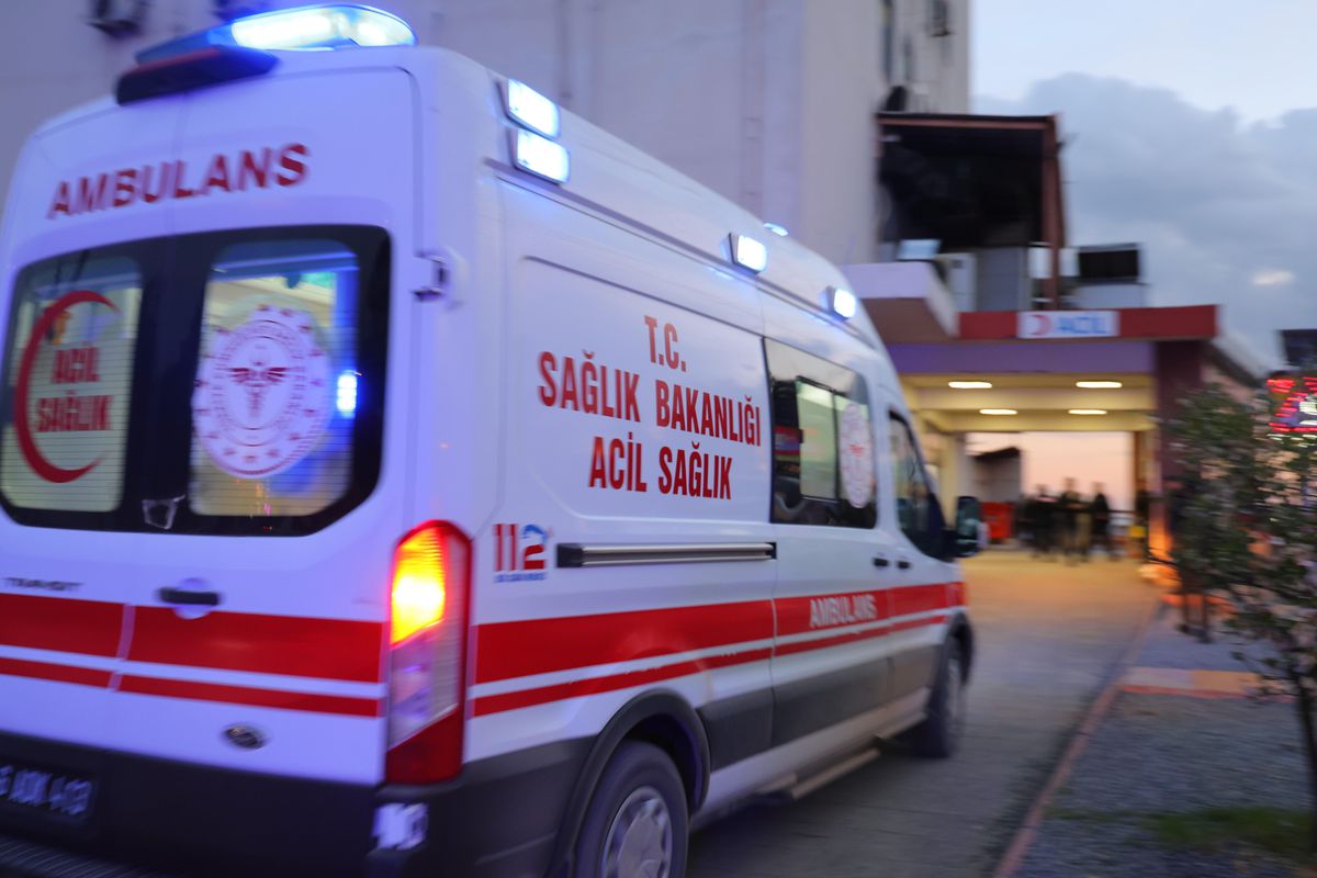 Samsun'da silahlı saldırı düzenlenen iş yerinde kimyasal sızıntı oluştu