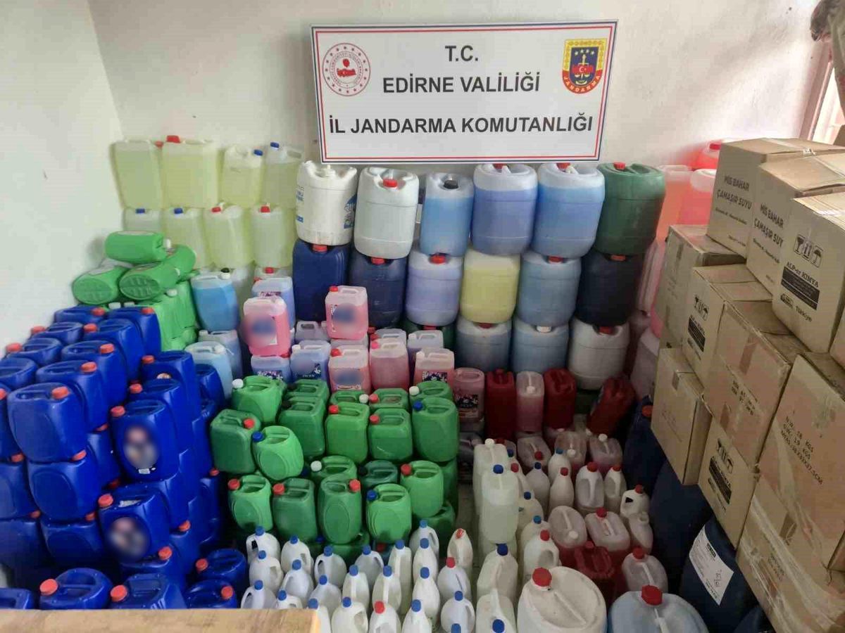 Uzunköprü'de Sahte Sıvı Deterjan Operasyonu: 1 Milyon 950 Bin Lira Değerinde Ele Geçirildi