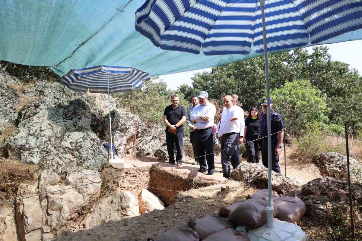 Vali Toraman, İnkaya Mağarası Kazı Alanı'nı Ziyaret Etti